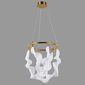 Люстра підвісна бронзова з гнучкого каната в стилі арт деко (81-3175 AB), фото 1