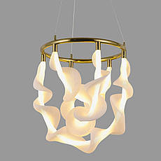 Люстра підвісна бронзова з гнучкого каната в стилі арт деко (81-3175 AB), фото 4