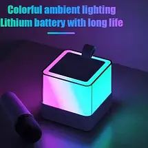 Бездротова портативна караоке колонка K18 з мікрофонами, RGB LED підсвічуванням, Bluetooth, USB, AUX, MicroSD, домашні та вуличні, фото 4