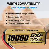 Aкумулятор DXF 11.4V Li-Po 3S1P 10000mAh 150C, з роз'ємом XT60. Для квадрокоптерів, літаків та інших RC-моделей, фото 4