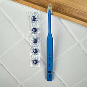 Набір для індикації зубного нальоту (таблетки для виявлення нальоту Tepe, 5 шт і монопучкова зубна щітка Curaprox Single CS 1009