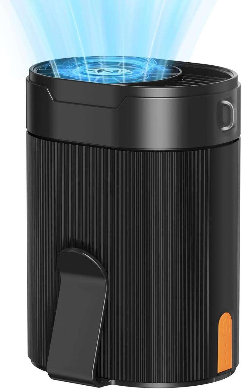 Портативний вентилятор для талії/шиї COZOME, батарея, що перезаряджається, 3000 мА·год, час роботи 25 годин, 6600 об/хв Turbo Dual, фото 1