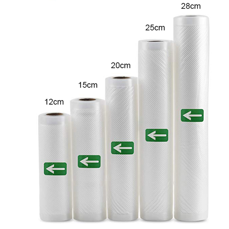 Пакети рифлені для вакууматора 5 рулонів 12/15/20/25/28 см х 5 м Універсальна плівка для вакууматора, фото 1