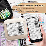 Міні термопринтер портативний бездротовий Bluetooth X6 (бежевий) з USB Type-C | Принтер для стікерів, етикеток, чеків, фото 6