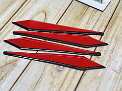 Захист дверей, бампера, дзеркал Червона Anti-Scratch (комплект 4шт) (14.5см)