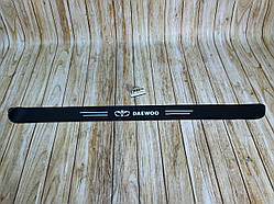 Наклейка на задній бампер карбонова Daewoo на всі моделі, також інші марки автомобілів