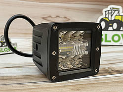 Додаткова світлодіодна LED фара 60Вт комбо світло Квадратна (Black),