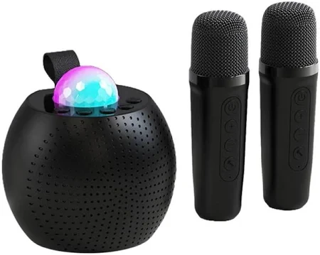 Портативна караоке колонка Z1 з подвійним мікрофоном, RGB KTV підсвічуванням, Bluetooth 5.3, USB, AUX, TF та FM для вечірок