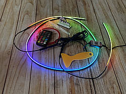 Подсветка панели неон цветная лента RGB от USB + Bluetooth