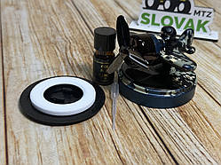 Автомобільний ароматизатор на торпеду, літак з камуфляжним пілотом, Синя підставка