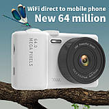 Andoer 4K Цифрова камера для дітей підлітків Wi-Fi Цифрова відеокамера 64MP 3-дюймовий фліп-екран 16-кратний цифровий зум, фото 3