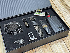 Подарунковий бокс для авто KIA (Ароматизатор, заглушки, брелок, тримач окулярів, ключниця)