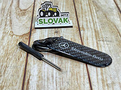 Стильний карбоновий брелок з логотипом Mercedes колір Чорний