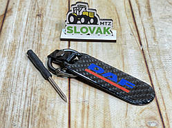 Стильний карбоновий брелок з логотипом DAF колір Чорний