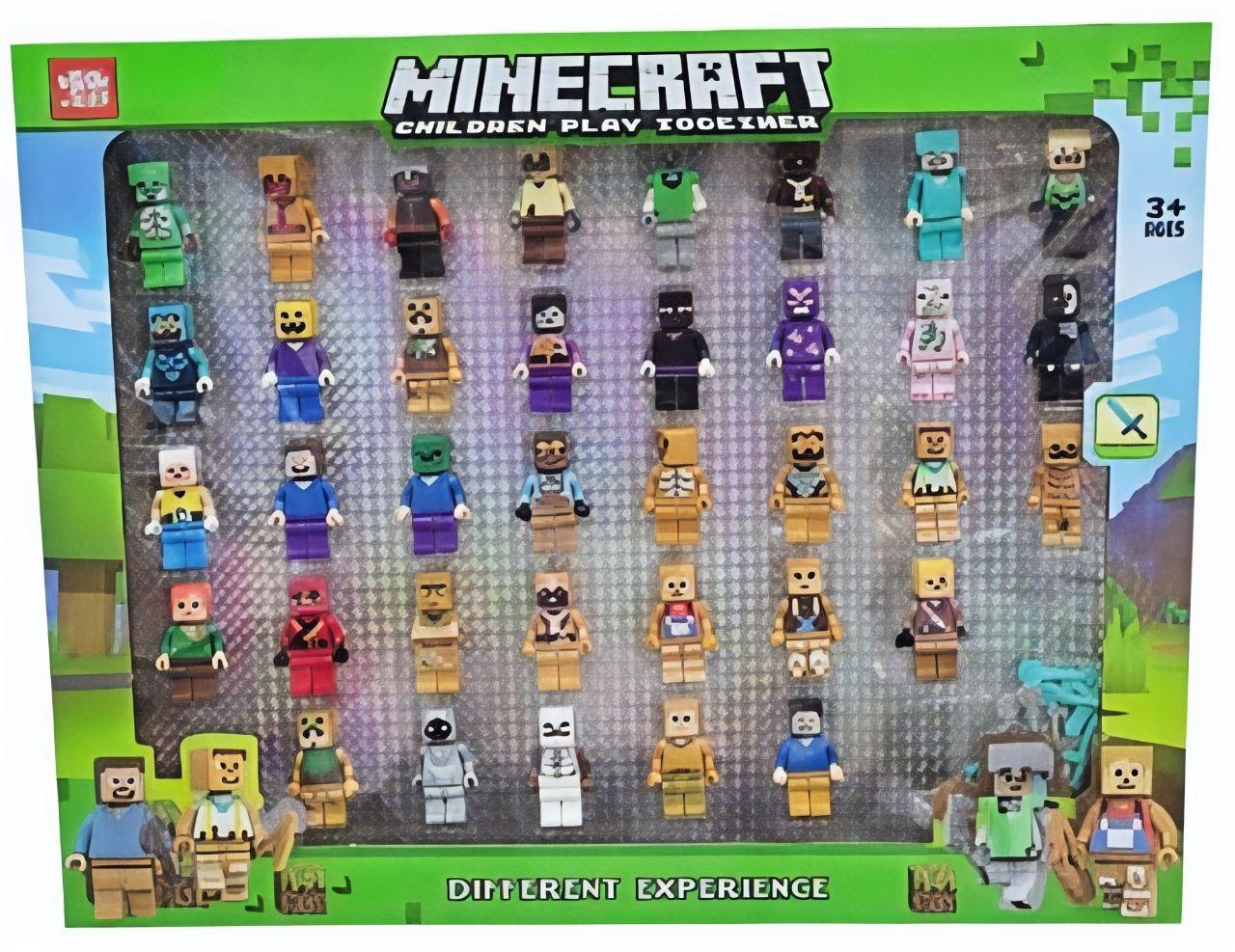 Набір міні фігурки Minecraft 36 шт, фігурки Майнкрафт 6 см, фото 1