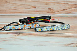 Фара LED прямокутна 20вт плоска (6диода) (лінза і фокус) (Комплект)