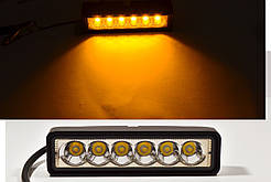 Світлодіодна LED фара 30Вт (світлодіоди 5w х6шт) (Жовте світло)