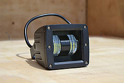 Додаткова світлодіодна LED фара 30Вт Квадратна (Black), Чіткої світловий тіньової кордоном