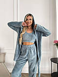 Піжама, халати та домашні костюми голубого кольору, фото 4