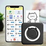 Портативний термопринтер бездротовий з Bluetooth, фіолетовий, 57×30 мм, термодрук без чорнил, для нотаток і етикеток, фото 2