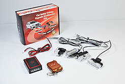 Стробоскоп жовтий LED з пультом 9202 4шт R/B NEW (Жовтий стробоскоп)