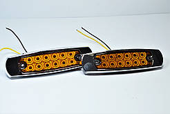 Габарит LED NTK жовтий 12-ти діодний 24вольт(2шт)