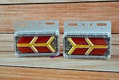 Габаритний ліхтар LED з поворотом та підсіткою 24V жовтий (1шт) доза 2шт NEW