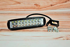 Світлодіодна LED-фара 36 Вт (світлодіоди 2w x18шт + з поворотником) Широкий радіатор охолодження