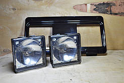 Фара передня ФГ-308 (МТЗ, ЮМЗ-6, Т-40) Пластмасовий корпус + решітка фар весь комплект