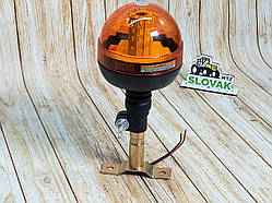 Світодіодна LED Мигалка з кронштейном, жовта на 3-режима на (12-24v)