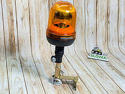 Проблисковий маячок під лампочку, з кронштейн (Мигалка) кріплення шток бездротовий (Лампа в комплекті) 12V