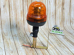 Світодіодна LED Мигалка жовта з кронштейном на 3-режима на (12-24v)