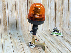 Світодіодна LED Мигалка жовта з кронштейном на 3-режима на (12-24v)