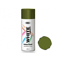 Аерозольний балон фарба, (WL6009) DOMEX WHITE LINE, Хакі RAL 6009, 400 мл