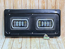 Рестайлінгові передні квадратні фари та решітка в ЗБОРІ на МТЗ-82 (Ближній і Дальній+ДХО і поворот)