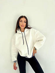 Жіноче худі; Кольори - чорний, білий; Розмір — 42-46, one size;