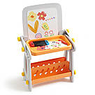 Дитячий столик для малювання (магнітна дошка для малювання, конструктор) / Столик трансформер для дітей / Стіл для малювання, фото 3