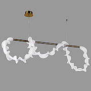 Люстра підвісна бронзова довга з гнучкого каната в стилі арт деко (81-3177 (1200) AB)