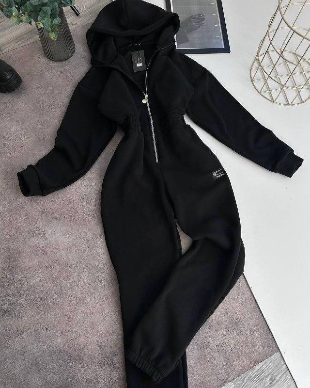 Жіночий комбінезон; Кольори - чорний, графіт, шоколад ; Розміри - 42-44, 46-48;, фото 1