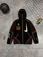 Куртка nike sherpa Шерпа куртка Чоловіча зимова куртка найк Теплі чоловічі кофти Чоловіча кофта спортивна тепла