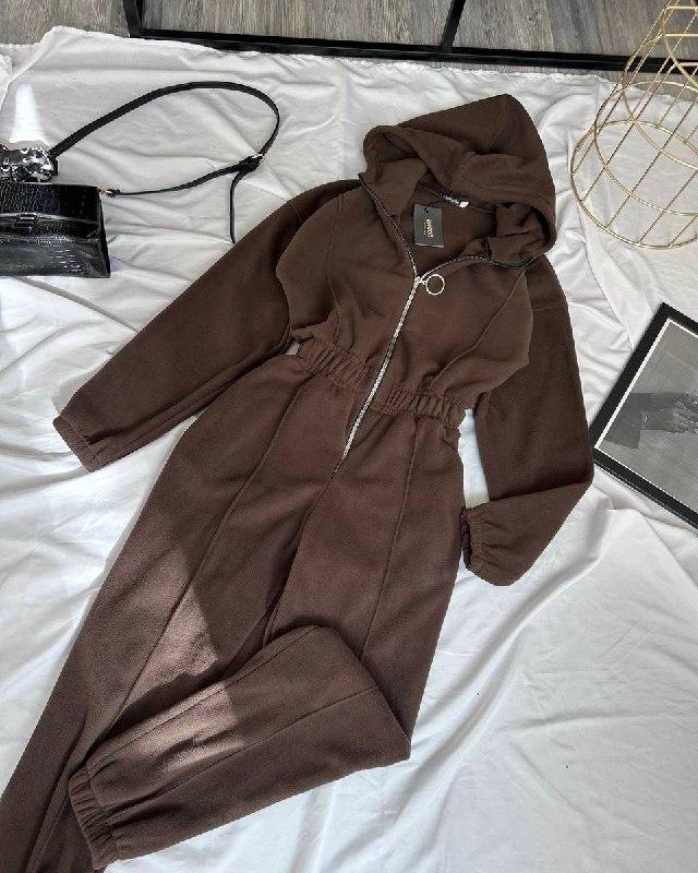 Жіночий комбінезон; Кольори - чорний, шоколад   ; Розміри - 42-44, 46-48;, фото 1