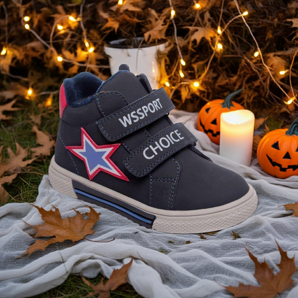 Дитячі демісезонні черевики 23 розмір 14 см Weestep темно-сині на липучці, фото 1