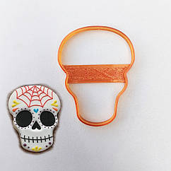 Вирубка пластикова Череп для пряника