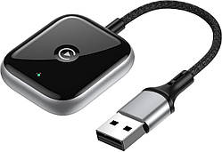 Бездротовий адаптер AIZEO CarPlay, міні перехідник для iPhone, перетворення дротового CarPlay у бездротовий, сумісний з автомобіля