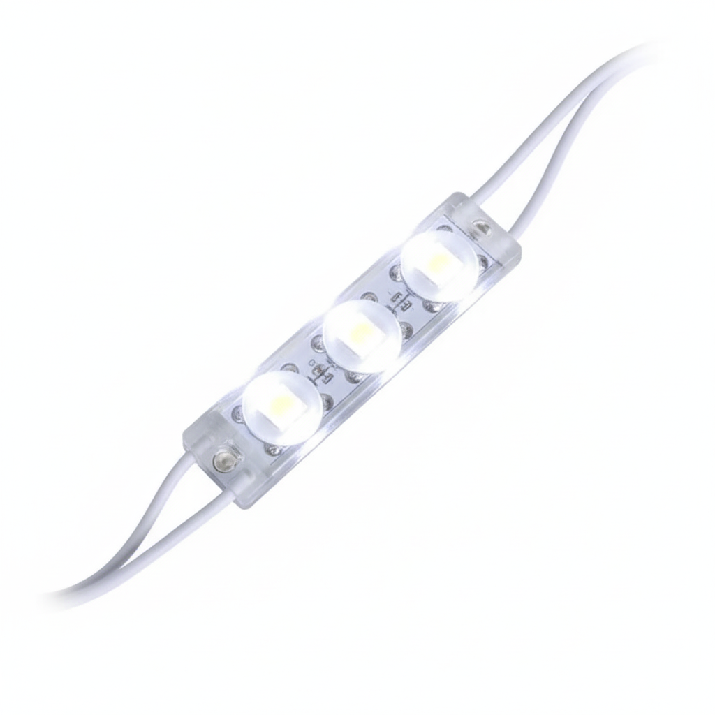 Світлодіодний модуль Biom на 3 діоди SMD2835 0,6W 6500K IP68 XG18, фото 1