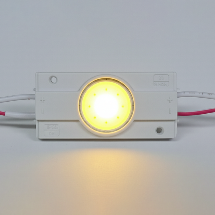 Світлодіодний модуль COB, 2.4W круглий, 12В, IP65 білий, фото 1