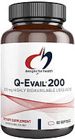 Designs for Health Q-Evail 200 / CoQ10 Убіхінон біодоступний 200 мг 60 капсул