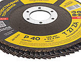 Круг пелюстковий торцевий Т27 (прямий) ZA Ø 125 мм P40 SIGMA (9173021), фото 5