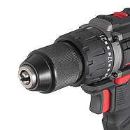 Дриль-шурупокрут акумуляторний з безщітковим двигуном 20 В, 60 Nm, 0-500/0-2000 об/хв, 2-13 мм, без ЗП та АКБ, фото 5