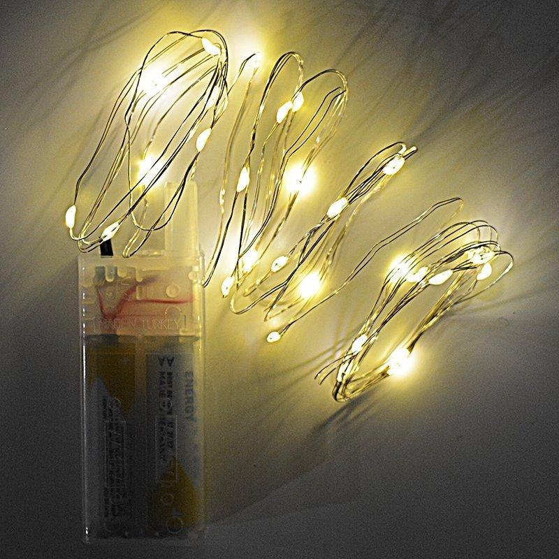 Гірлянда дріт 3 м (тепла) на батарейках